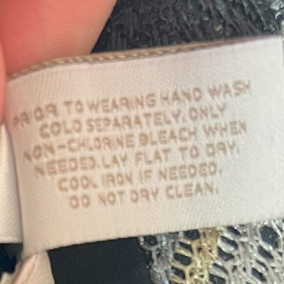 #209 Chico's Black White Zig-Zag Patterned Dress Jacket Blazer Size 3 (16) - Picture 8 of 8